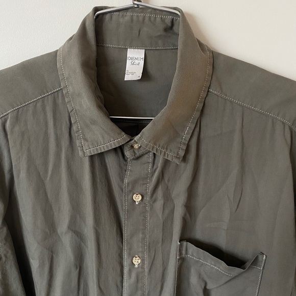 American Apparel Denim Button Up LS - Picture 2 of 5